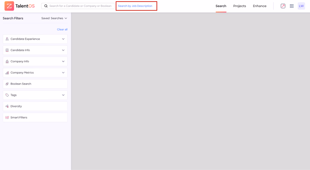 Version B - CTA on top next to search bar